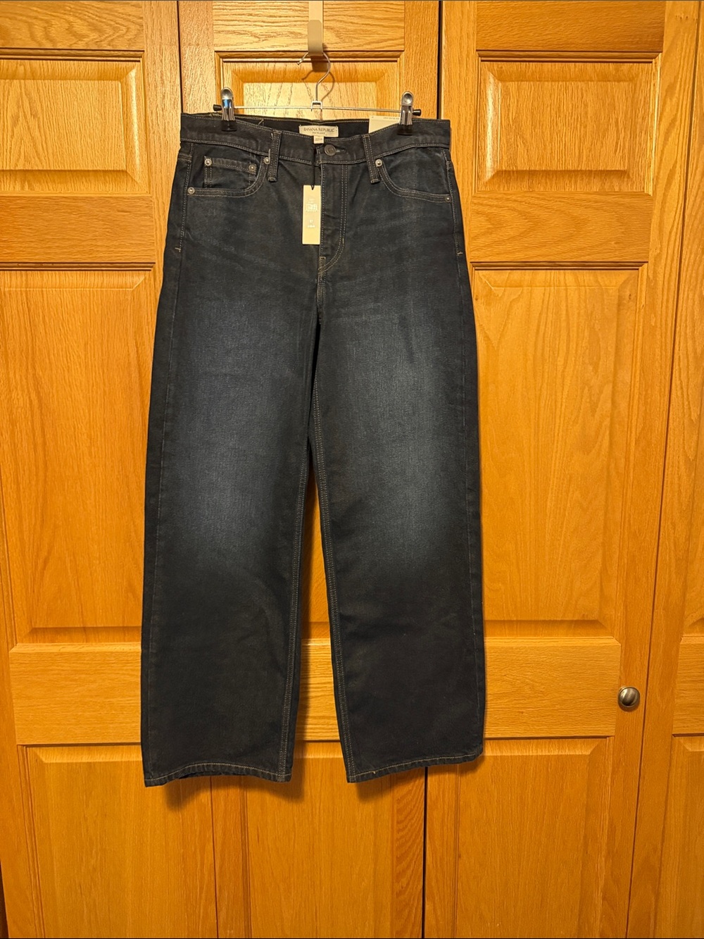 Banana Republic Mid Rise 90’s Relaxed dark wash denim jeans New size 6